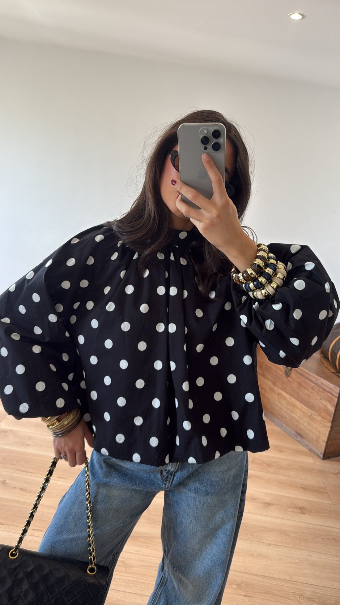 BLOUSE NOIRE "BÉRÉNICE"