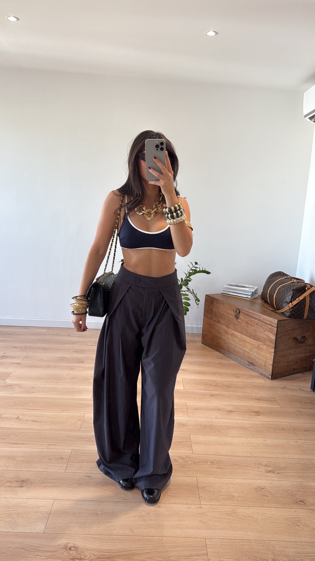 PANTALON À RAYURES « LISANDRU »